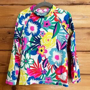 Boden Kids Floral Swim top Size 6/7 Year Old